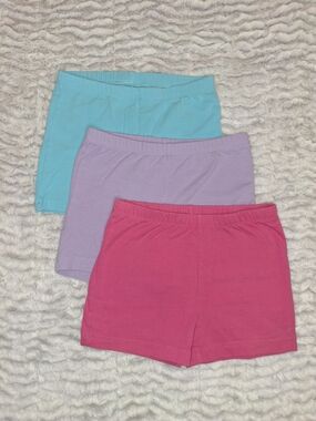 The Children's Place Girls Cartwheel Shorts in Teal, Lavender & Pink Sz 7/8